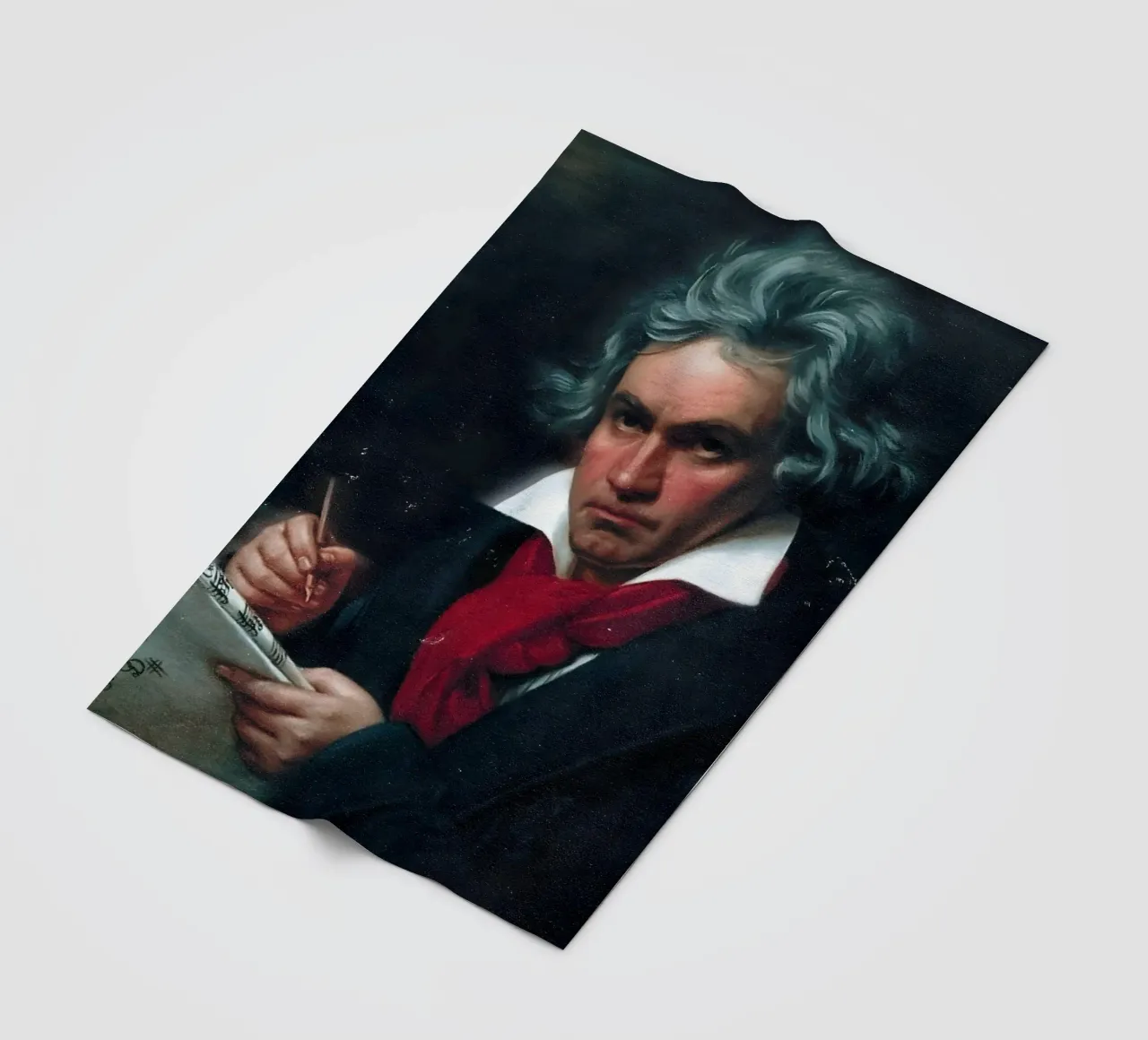 Beethoven fleece blanket by Low poly art