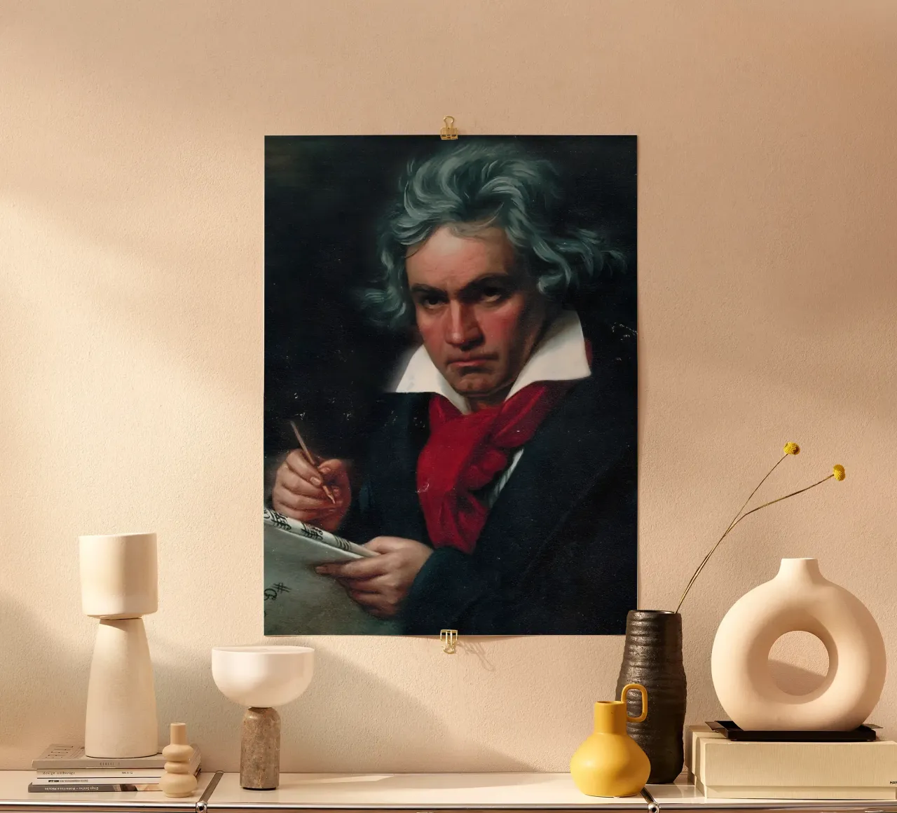 Beethoven poster by Low poly art