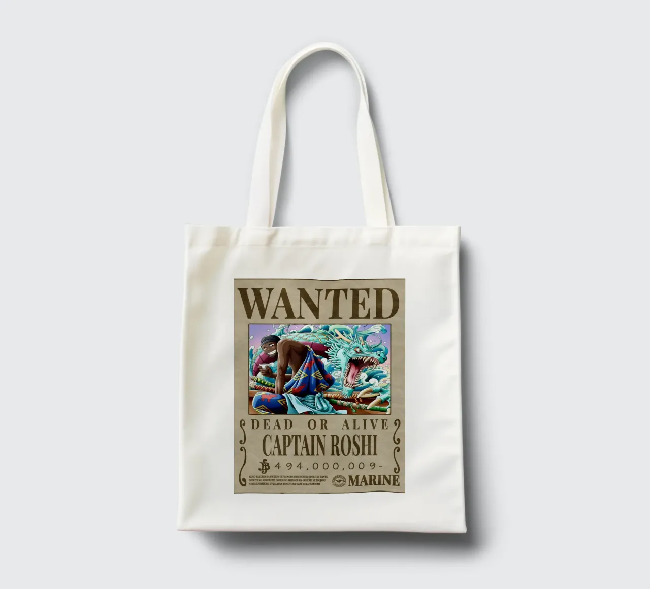 Gesucht: Kapitän Roshi Jutebeutel von Collins Shop