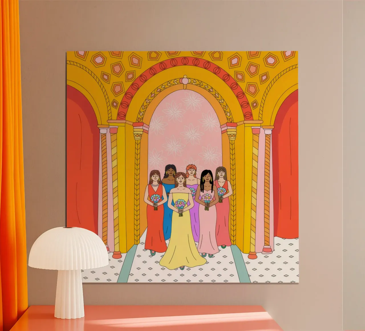 Grande raduno di celebrazione poster da Murni Strokes