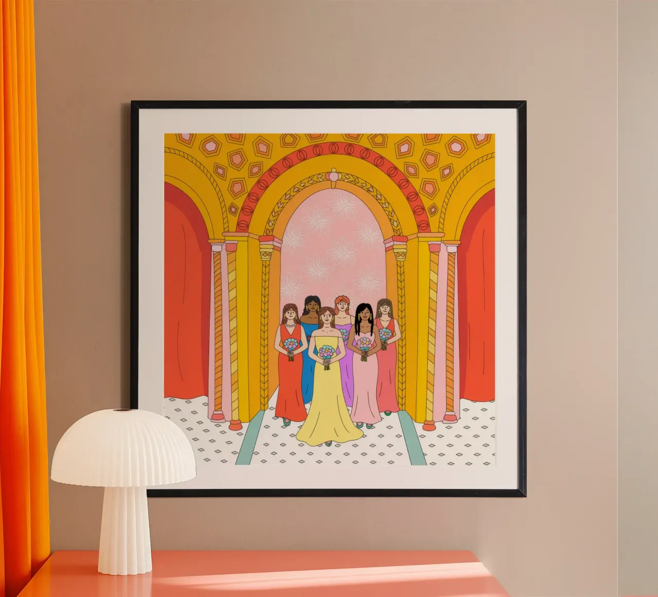 Grande raduno di celebrazione poster da Murni Strokes
