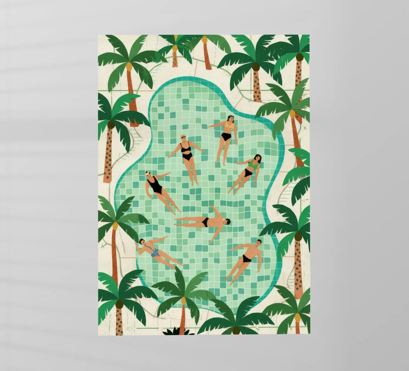 Poolside Leisure Backlit Folie von Murni Strokes