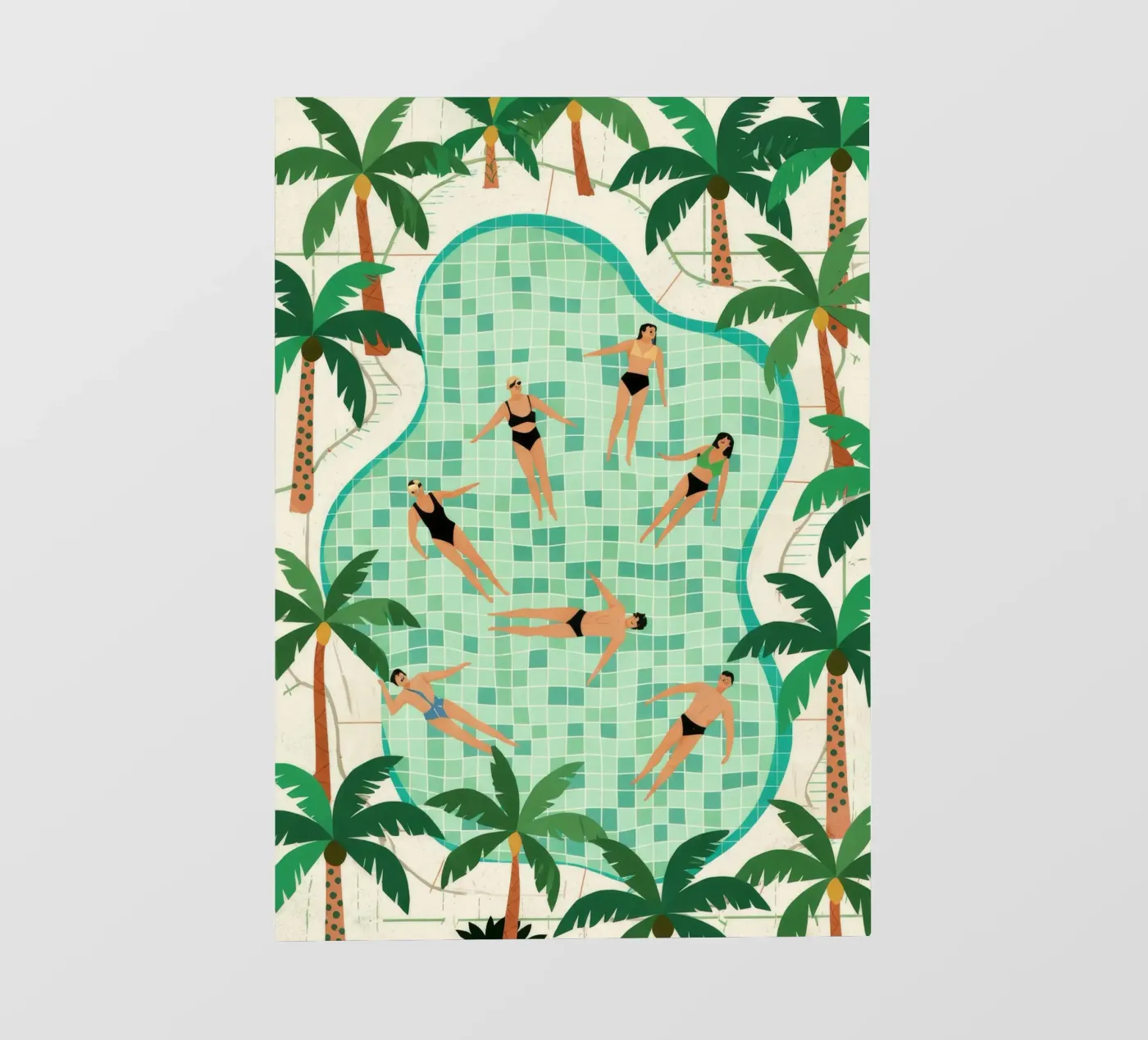 Poolside Leisure Backlit Folie von Murni Strokes