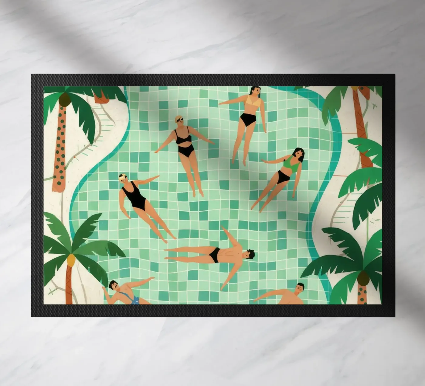 Poolside Leisure paillasson de Murni Strokes