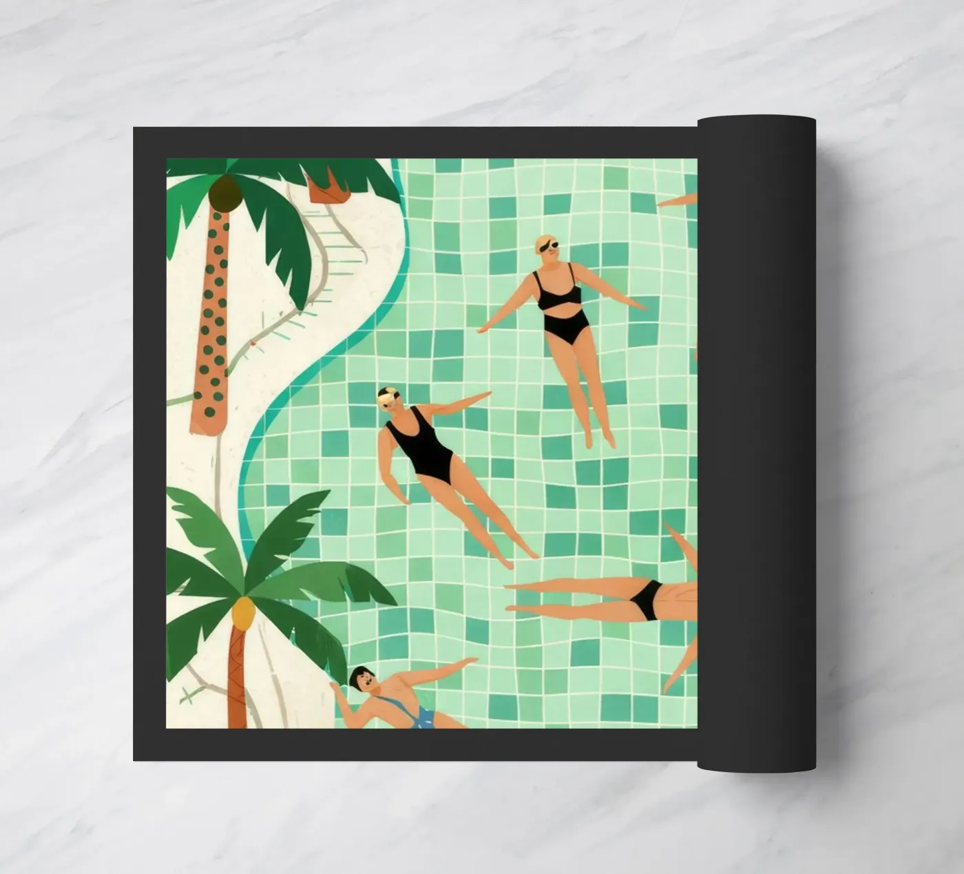 Poolside Leisure paillasson de Murni Strokes