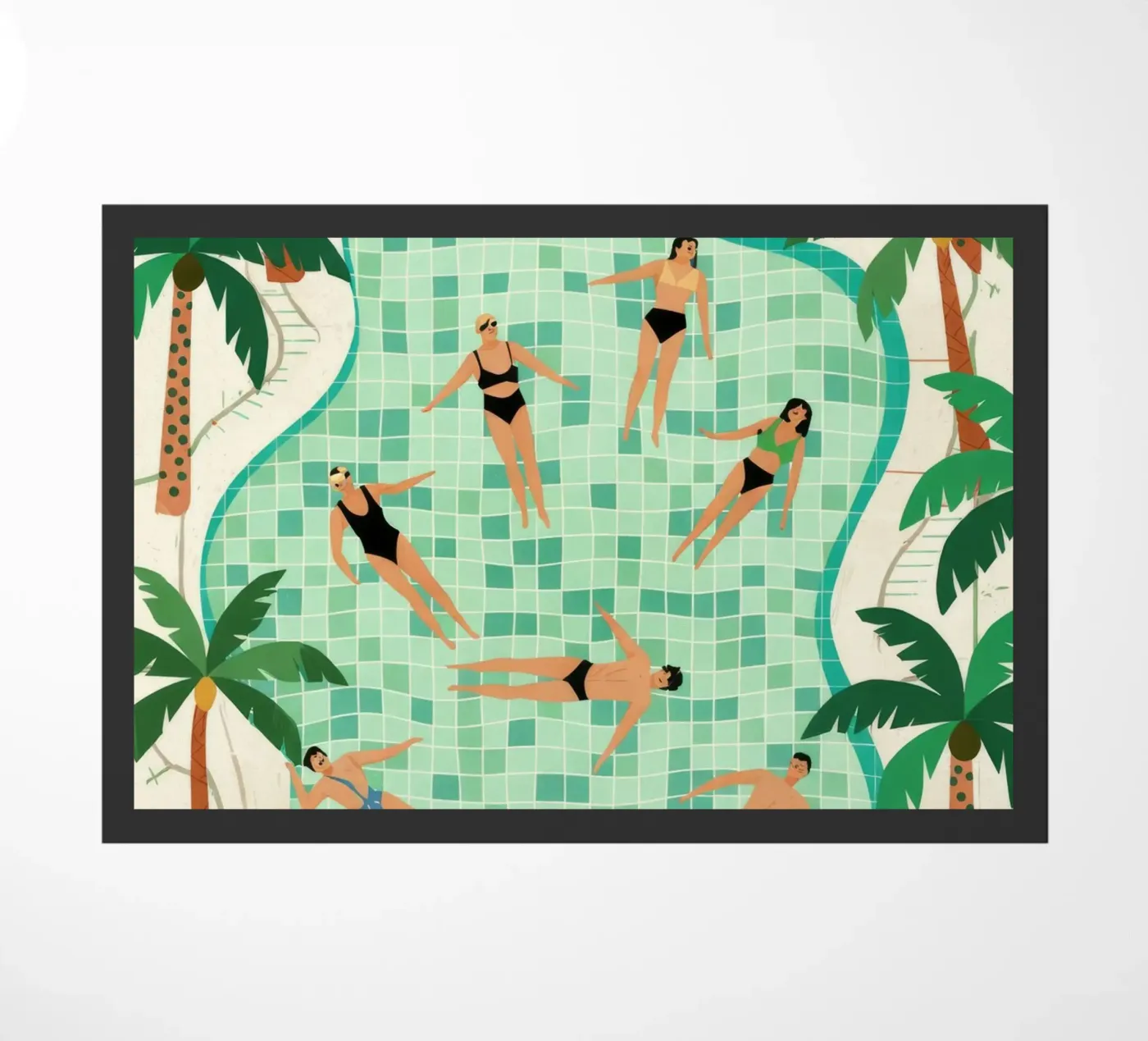 Poolside Leisure paillasson de Murni Strokes