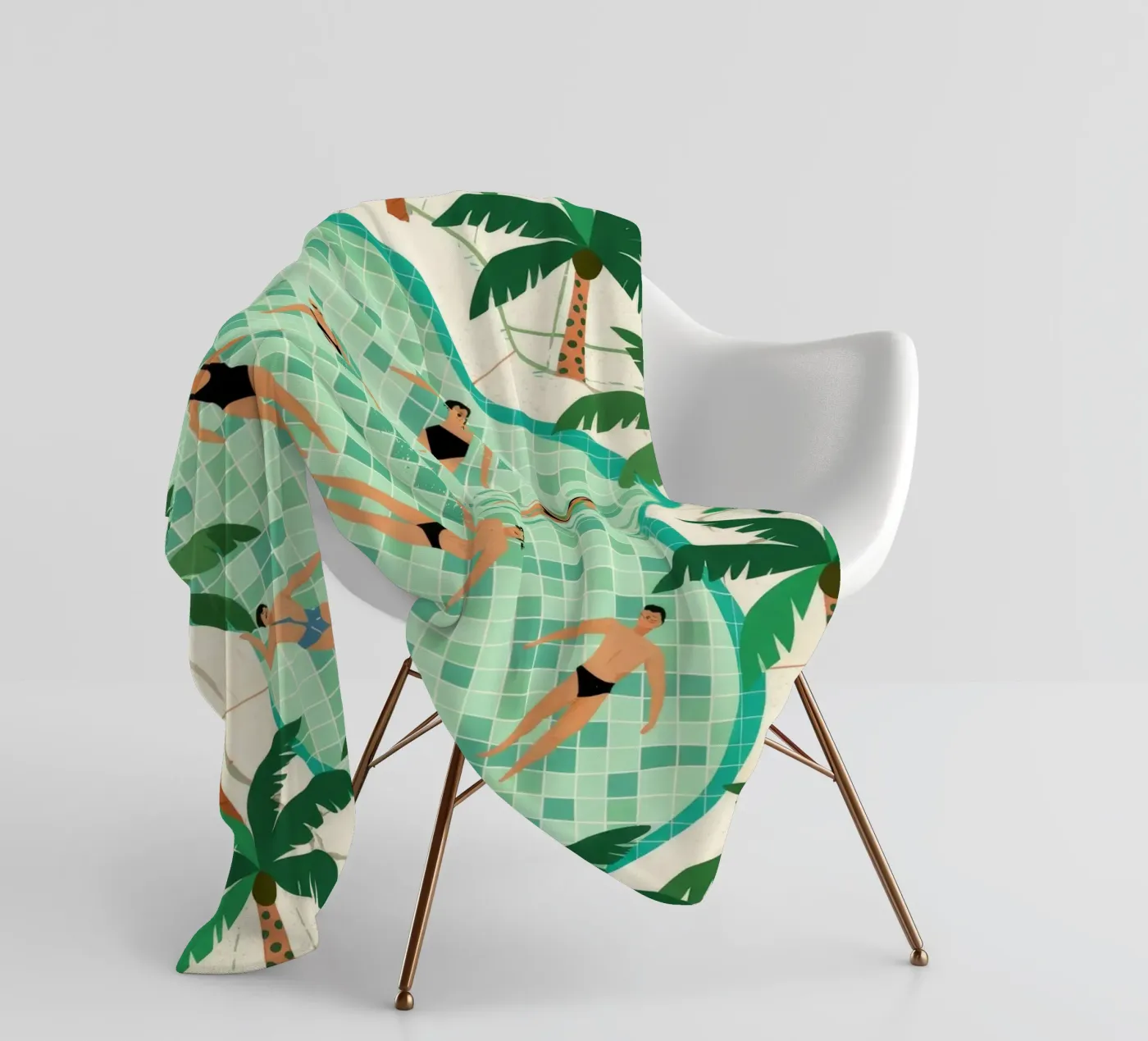 Poolside Leisure Fleecedecke von Murni Strokes