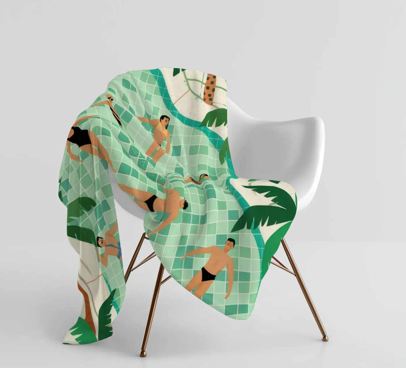 Poolside Leisure Fleecedecke von Murni Strokes