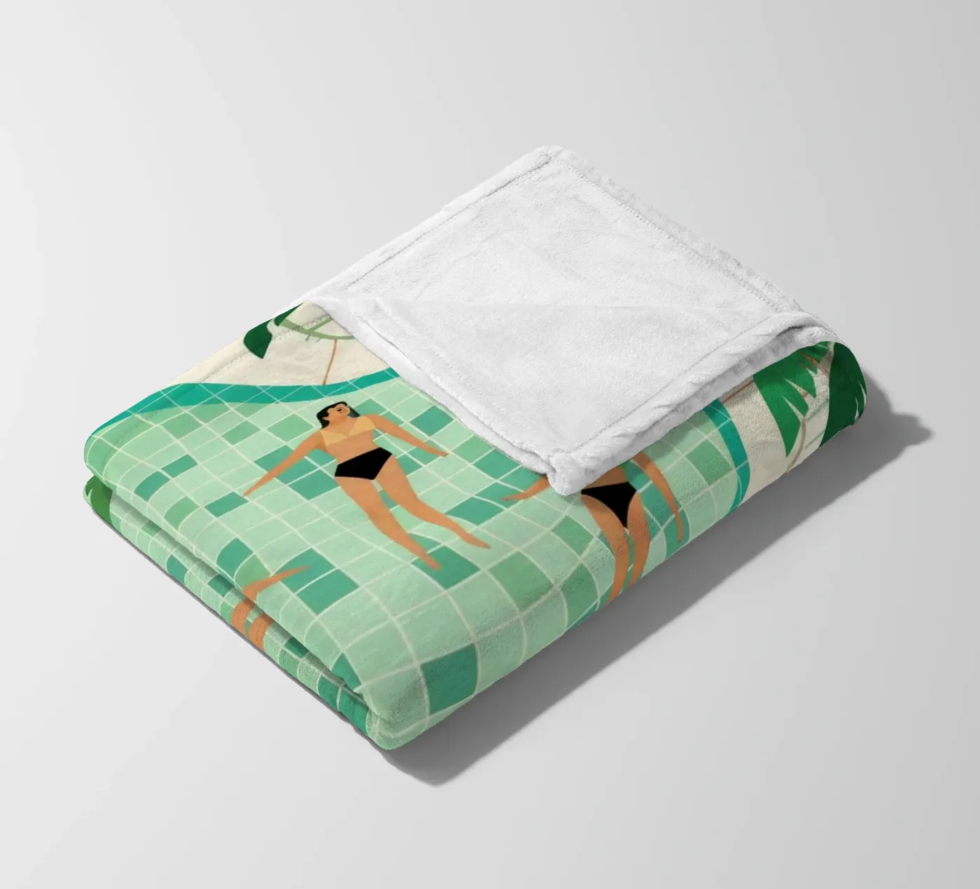 Poolside Leisure Fleecedecke von Murni Strokes