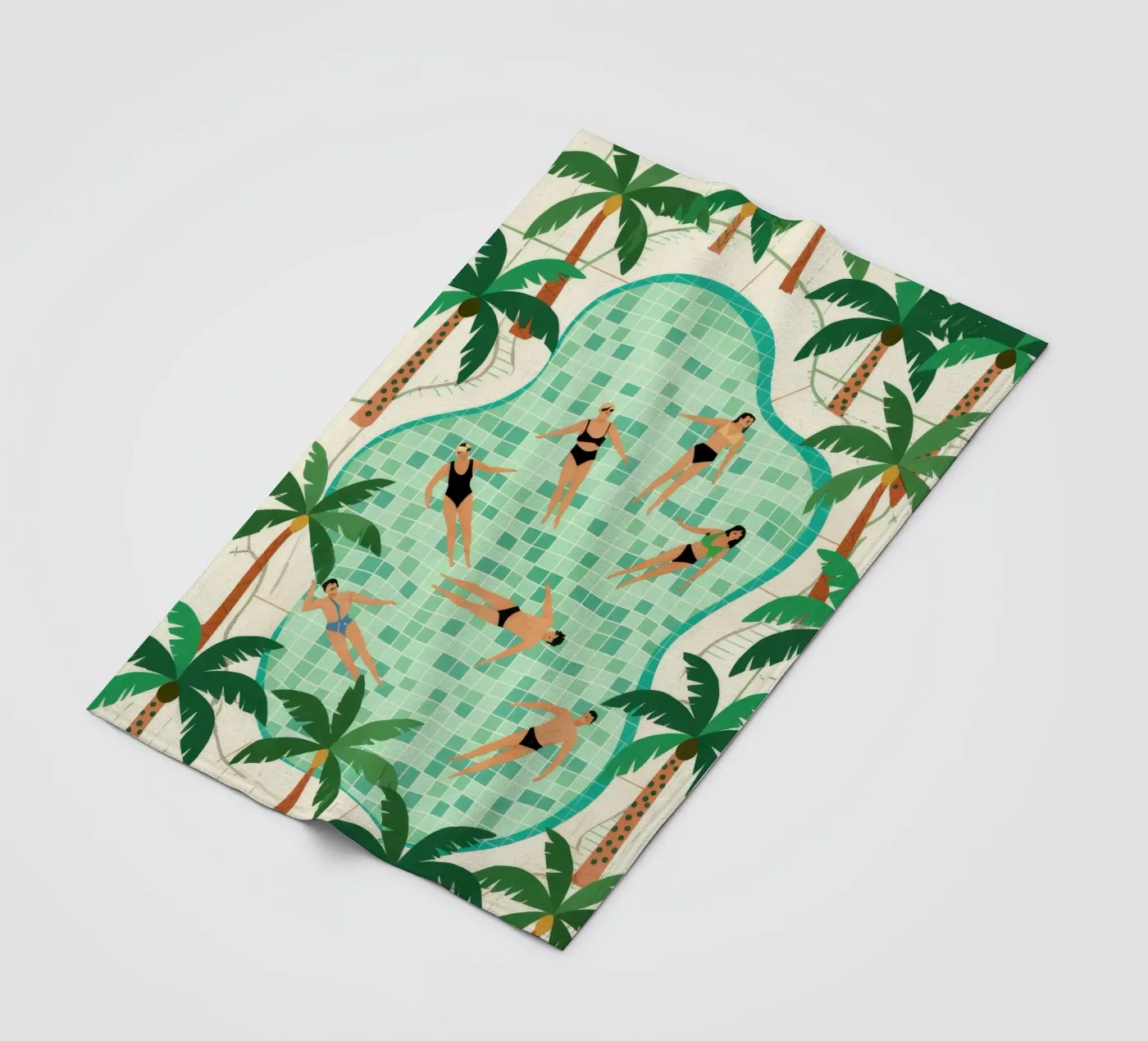 Poolside Leisure Fleecedecke von Murni Strokes