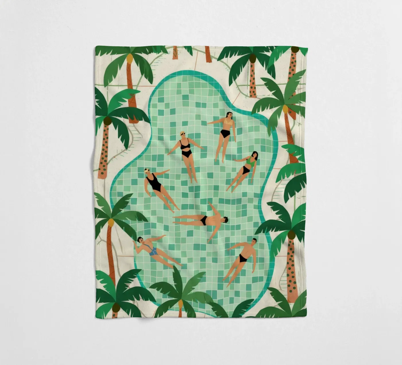 Poolside Leisure Fleecedecke von Murni Strokes