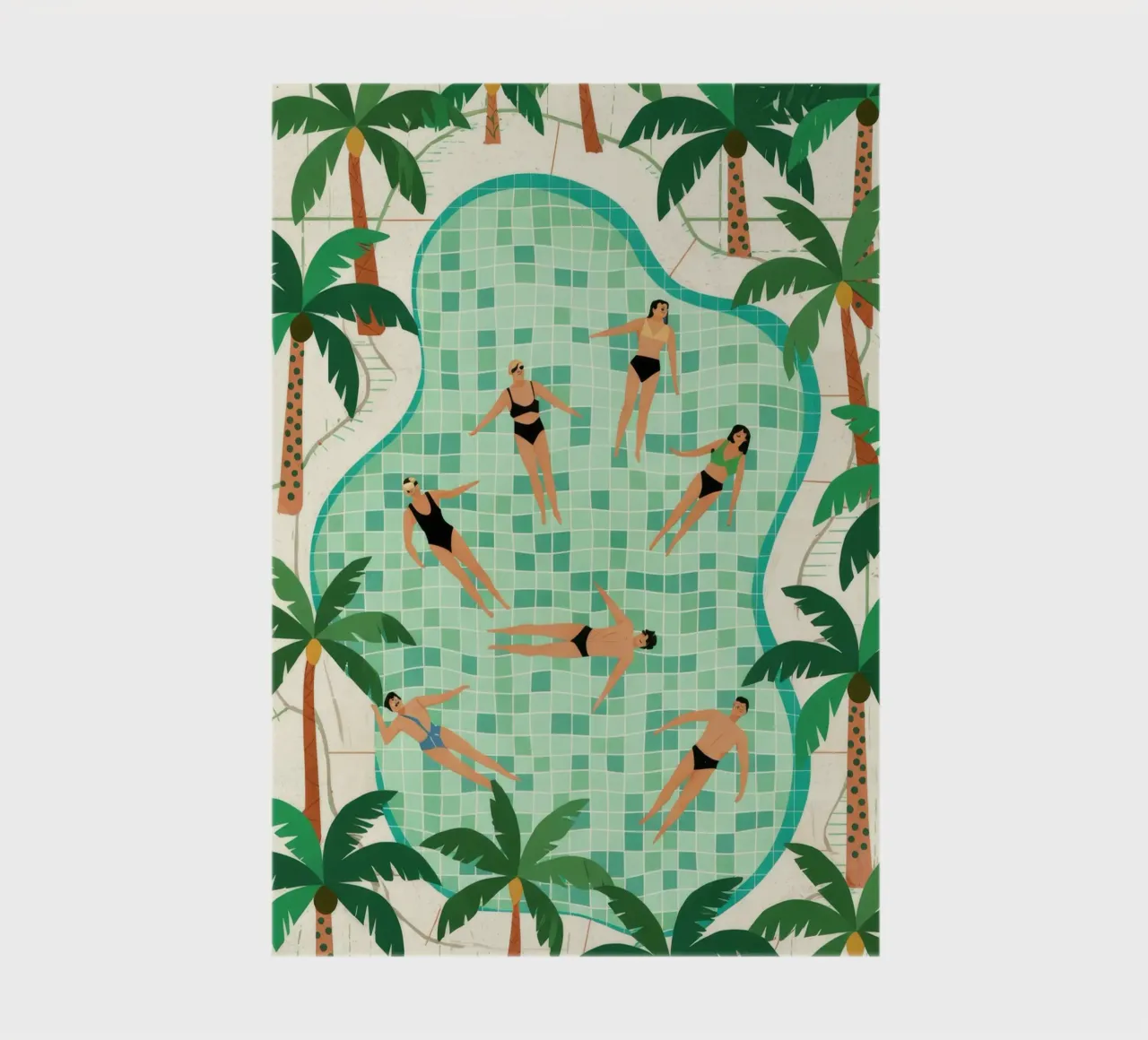 Poolside Leisure notebook by Murni Strokes