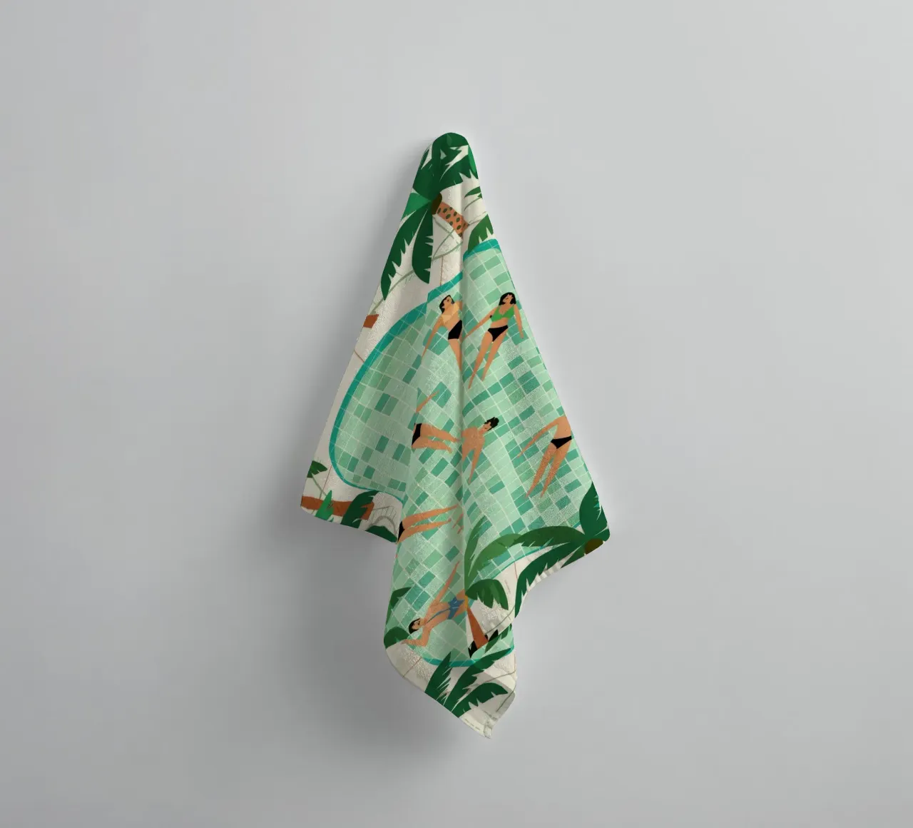 Poolside Freizeit Handtuch von Murni Strokes