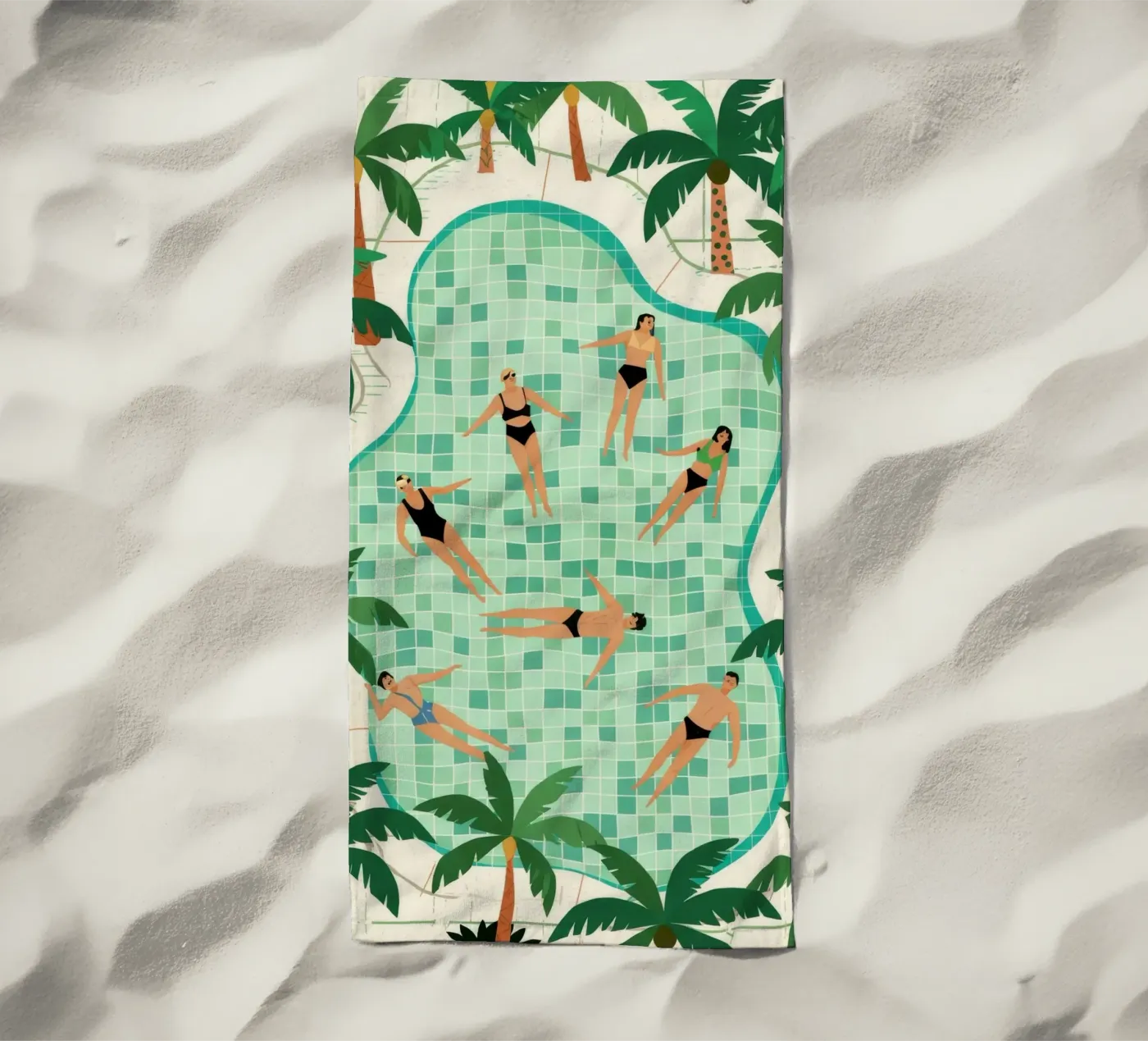 Poolside Leisure Strandtuch von Murni Strokes