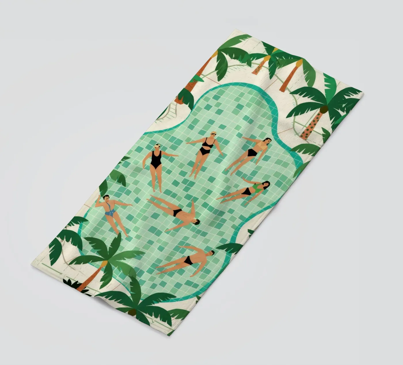 Poolside Leisure Strandtuch von Murni Strokes