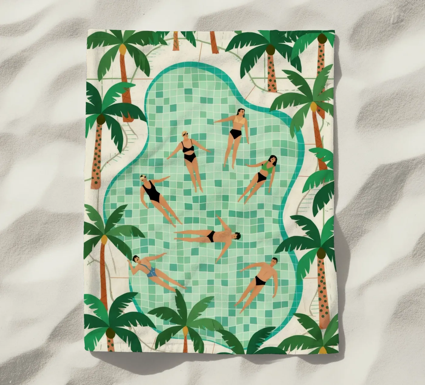 Poolside Leisure Strandtuch von Murni Strokes