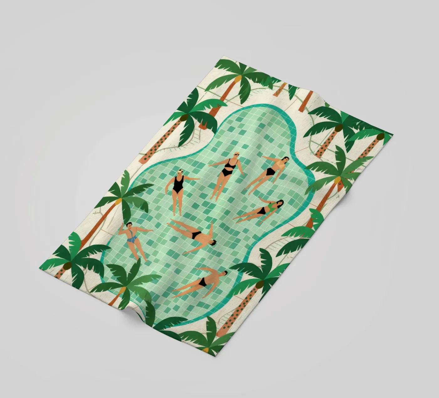 Poolside Leisure Strandtuch von Murni Strokes