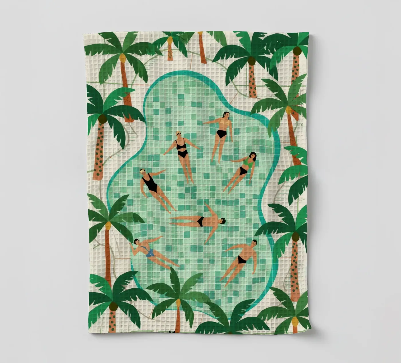 Poolside Leisure Geschirrtuch von Murni Strokes