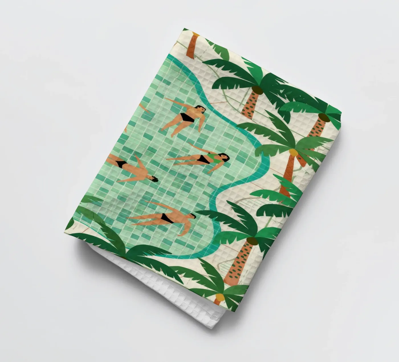 Poolside Leisure Geschirrtuch von Murni Strokes