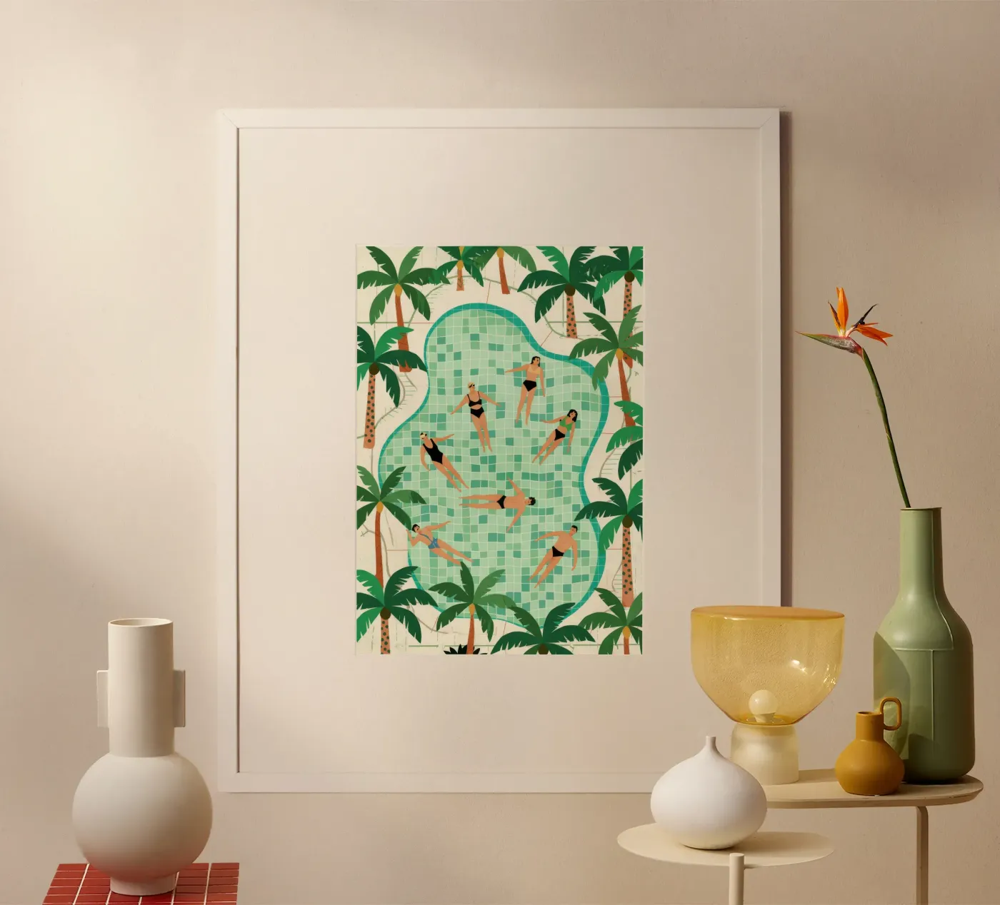 Poolside Freizeit Poster von Murni Strokes