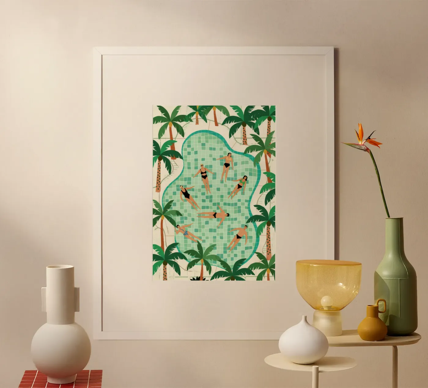 Poolside Leisure Poster von Murni Strokes