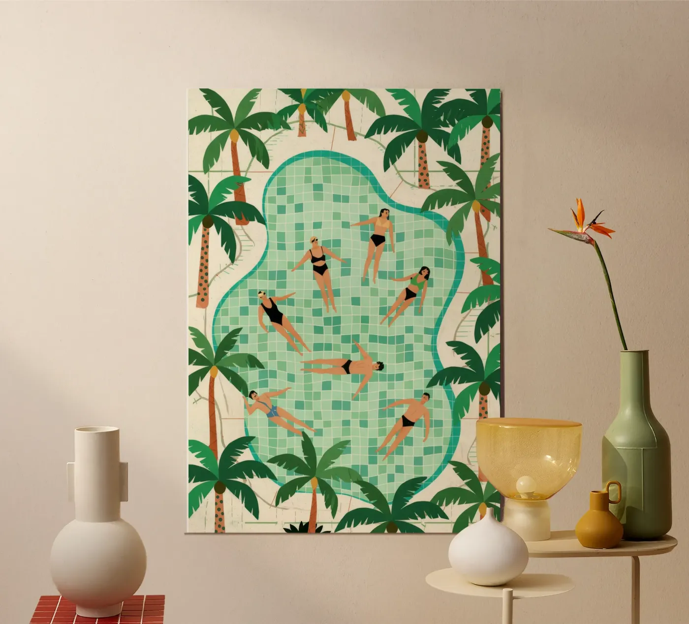 Poolside Freizeit Poster von Murni Strokes
