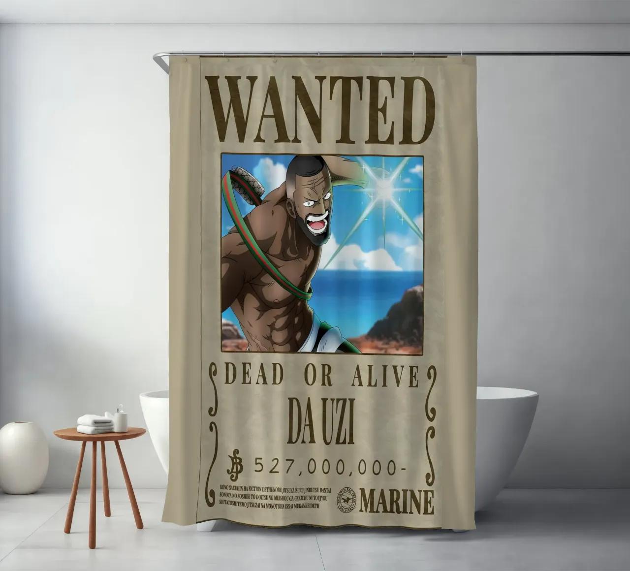 Wanted DaUzi2 shower curtain by Collins Shop