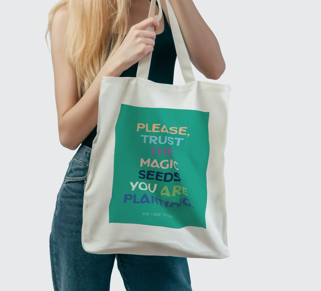 π tote bag by MENTHE SAUVAGE