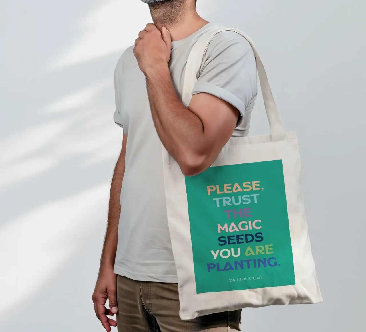 π tote bag by MENTHE SAUVAGE