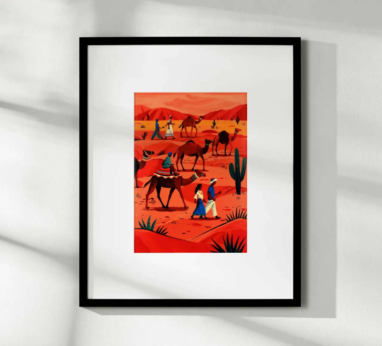 Wüste Karawane Reise Poster von Murni Strokes