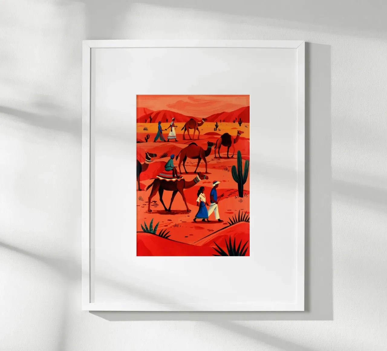 Wüste Karawane Reise Poster von Murni Strokes