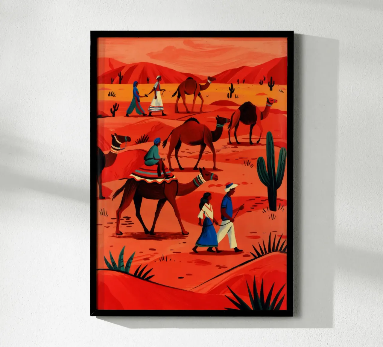 Wüste Karawane Reise Poster von Murni Strokes