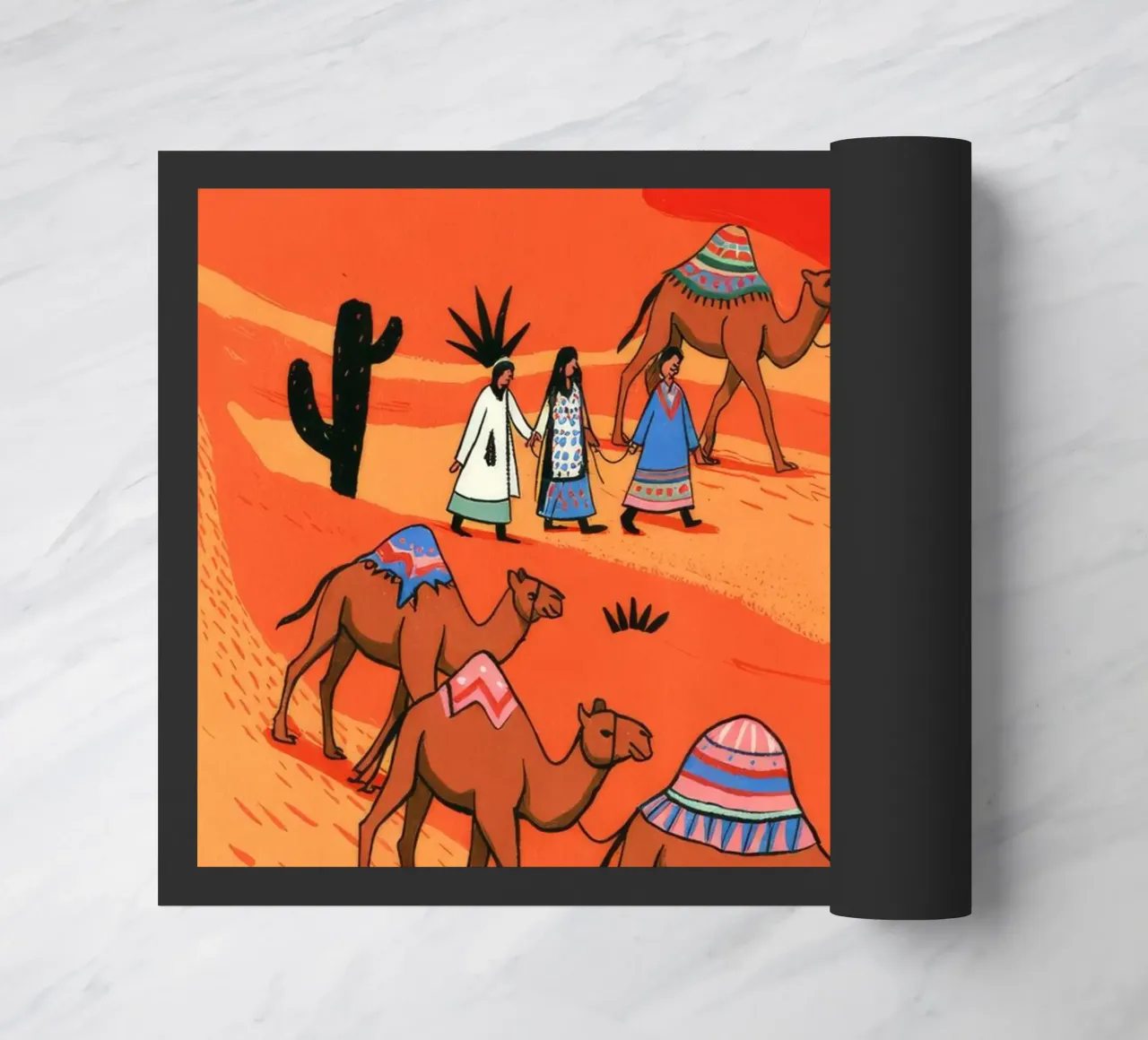 Nomadic Expedition doormat by Murni Strokes