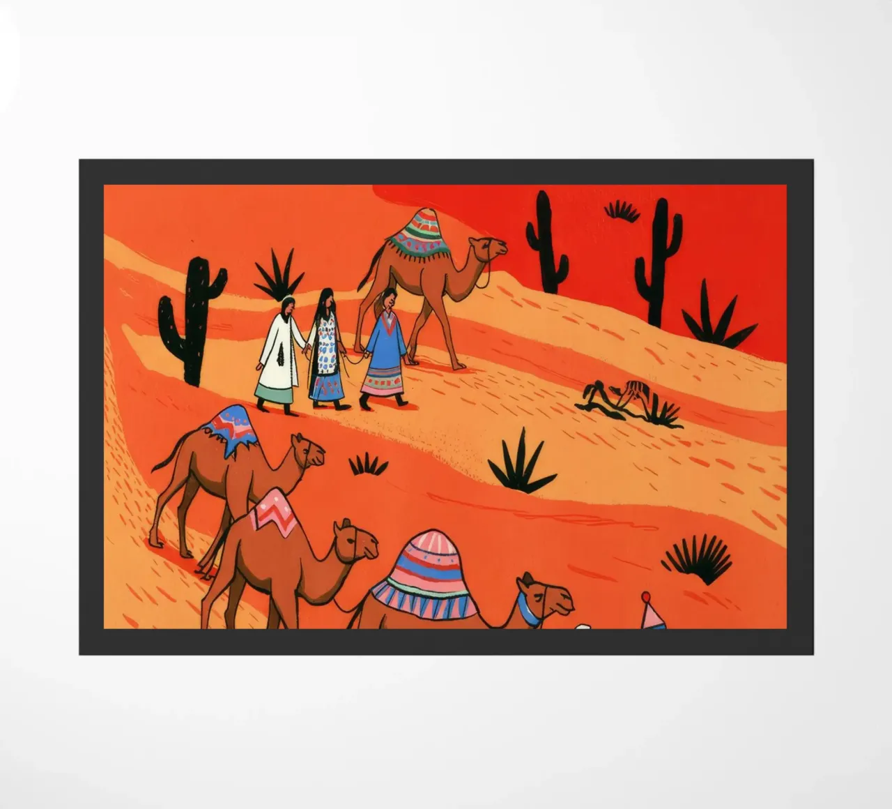 Nomadic Expedition doormat by Murni Strokes