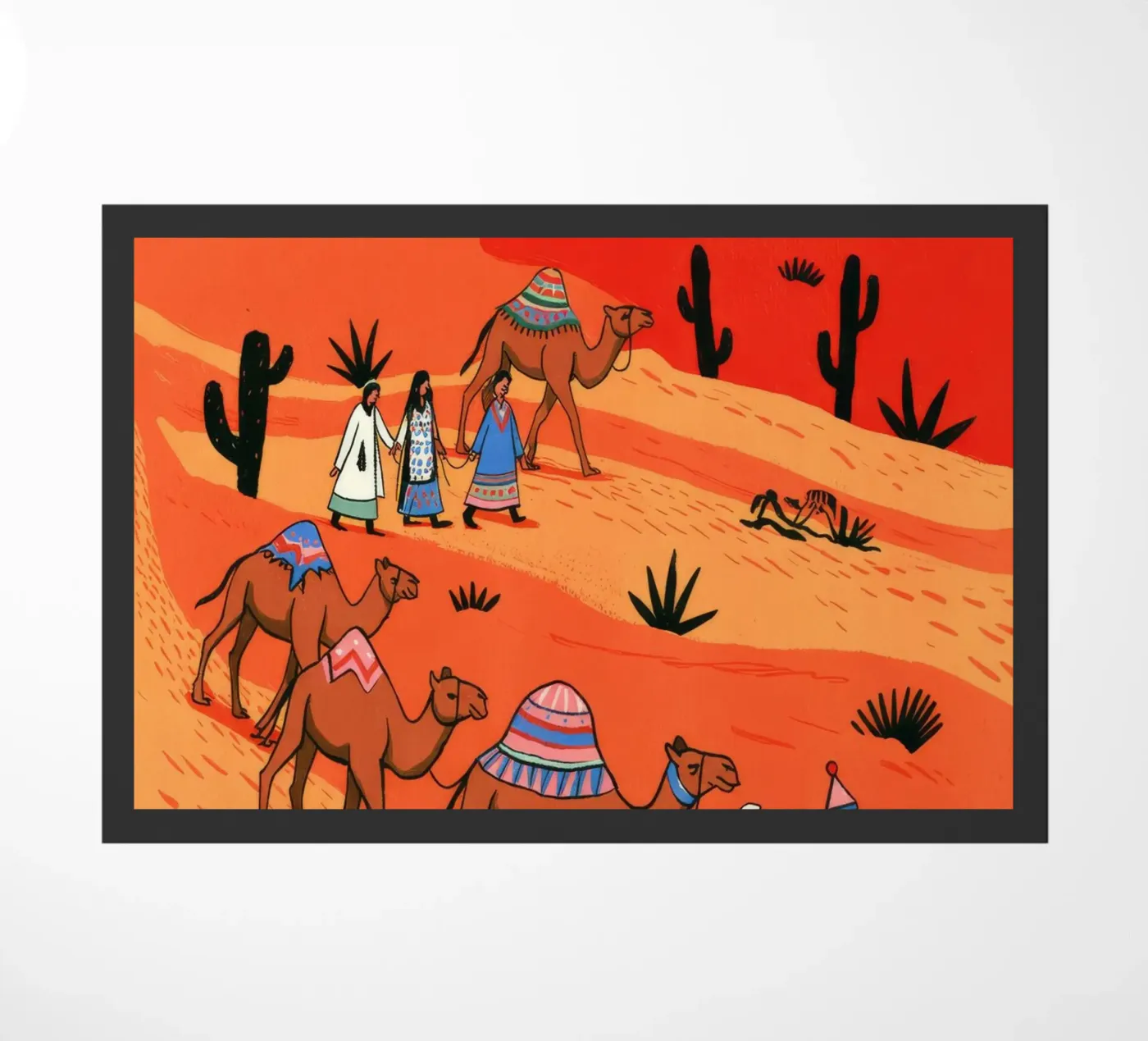 Nomadic Expedition doormat by Murni Strokes