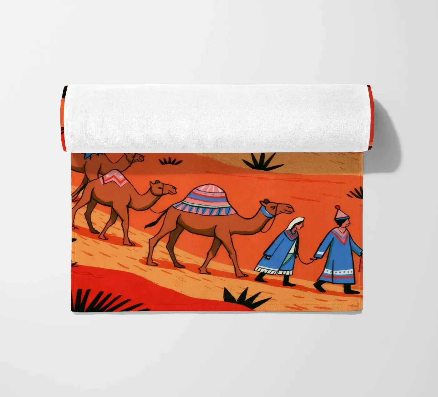 Nomadische expeditie strandhanddoek van Murni Strokes