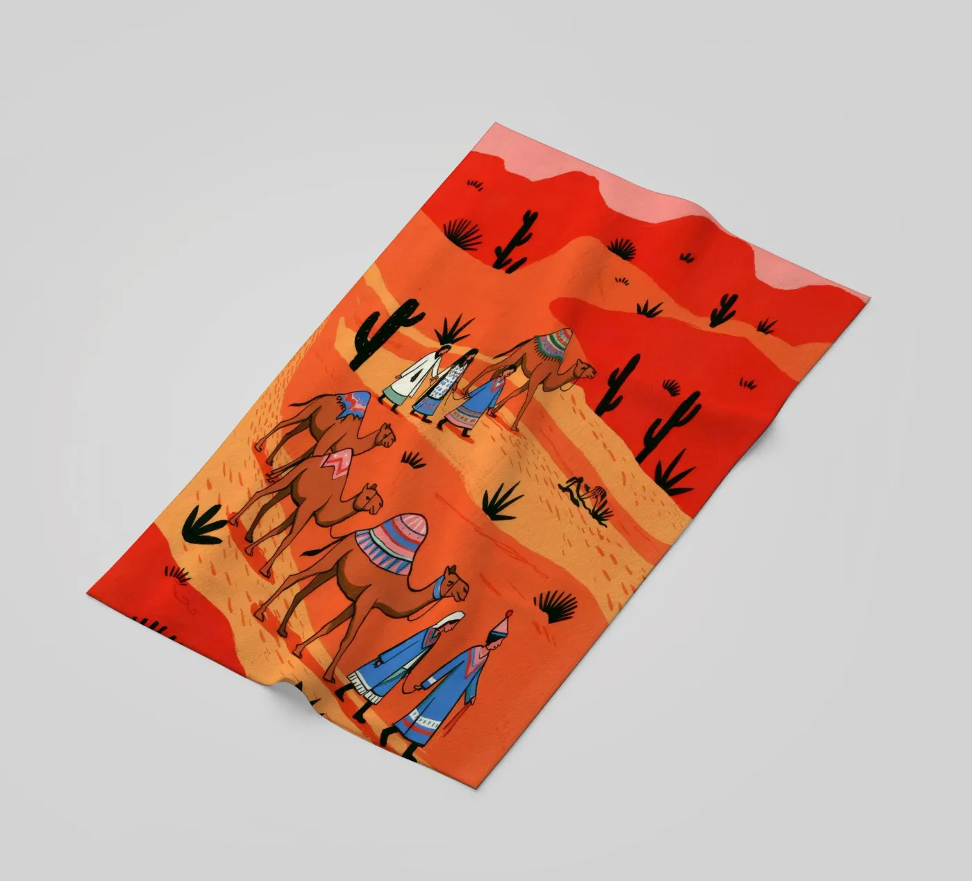 Nomadische expeditie strandhanddoek van Murni Strokes