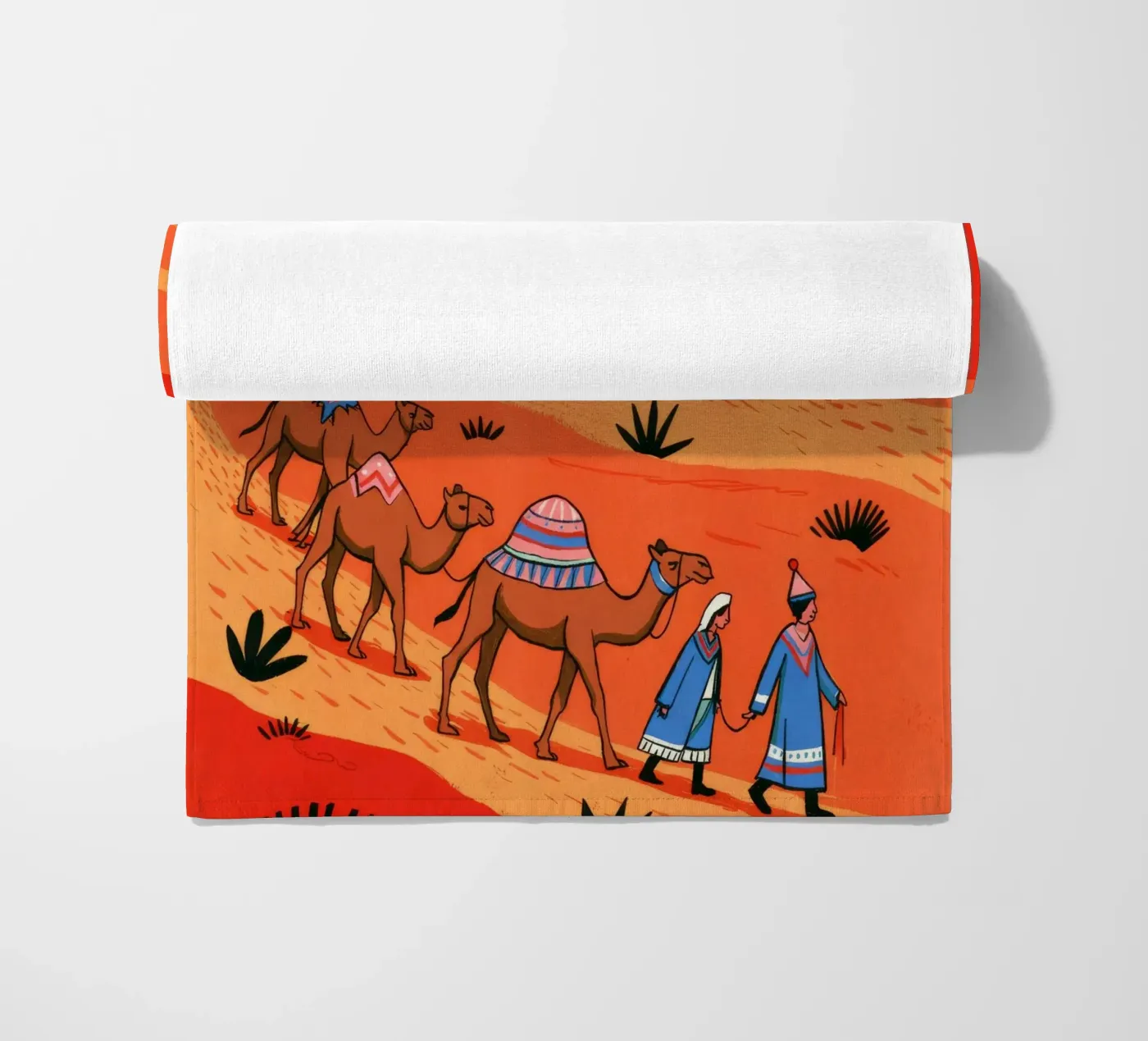 Nomadische expeditie strandhanddoek van Murni Strokes