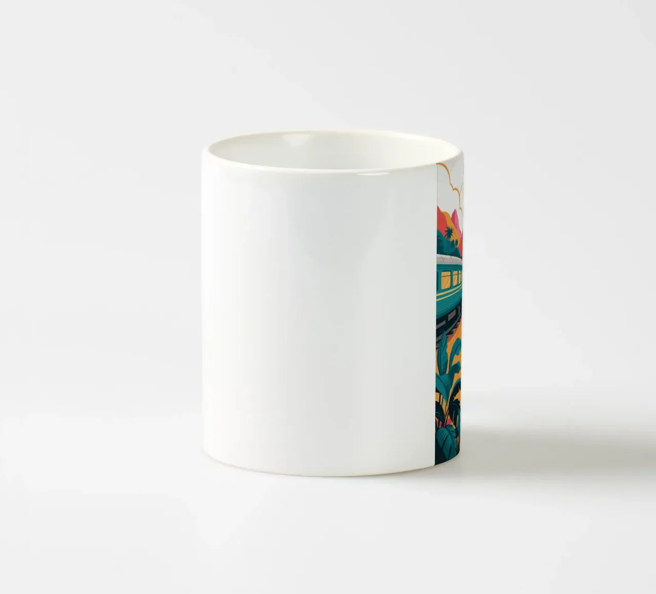 Viaggio in treno nostalgico tazza in ceramica da Murni Strokes