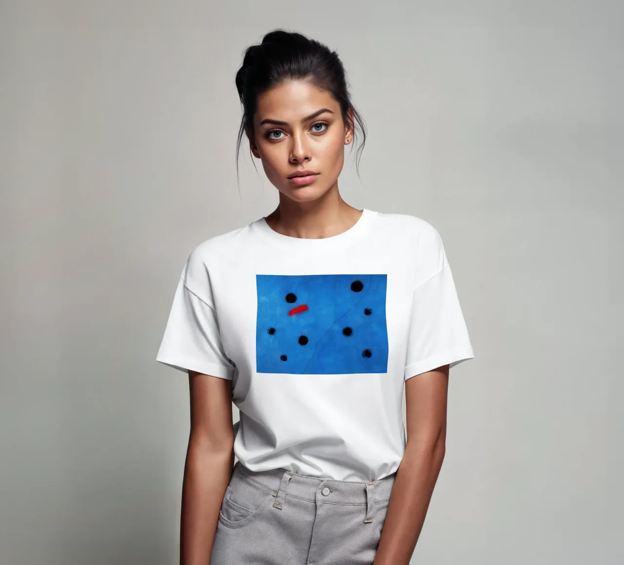 blue I joan miro 1961 t-shirt by phillipp veisenberg