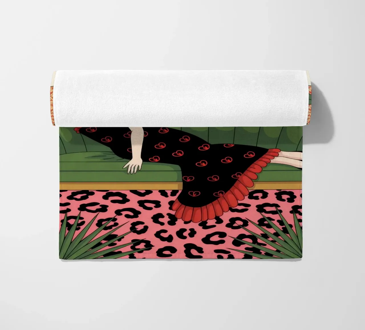 Luxe rugleuning strandhanddoek van Murni Strokes