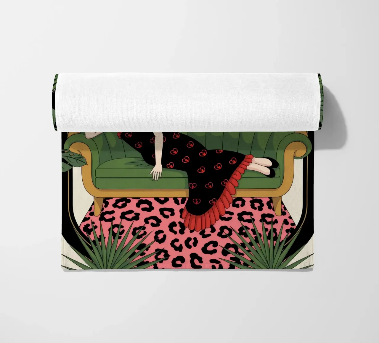 Luxe rugleuning strandhanddoek van Murni Strokes