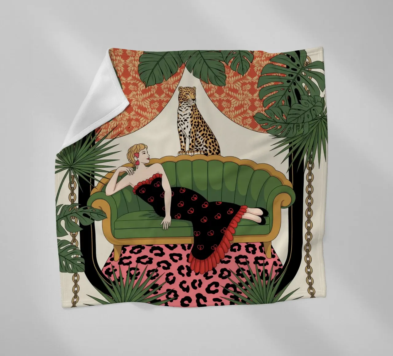 Luxurious Recline fleece blanket by Murni Strokes