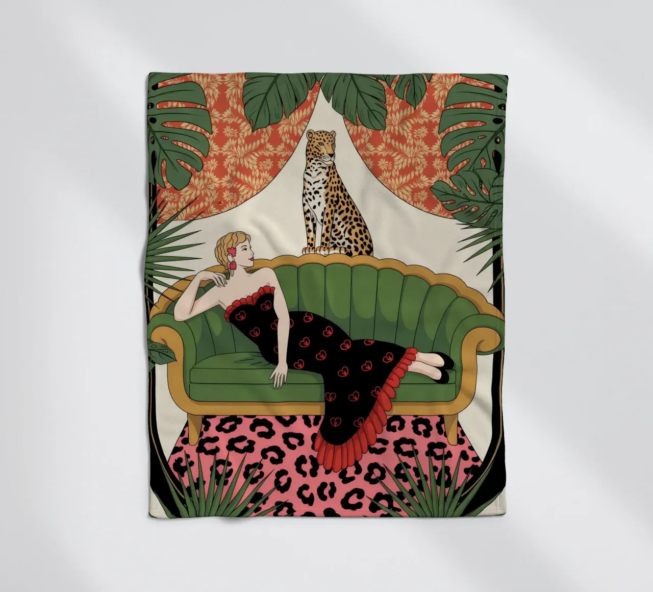Luxurious Recline fleece blanket by Murni Strokes