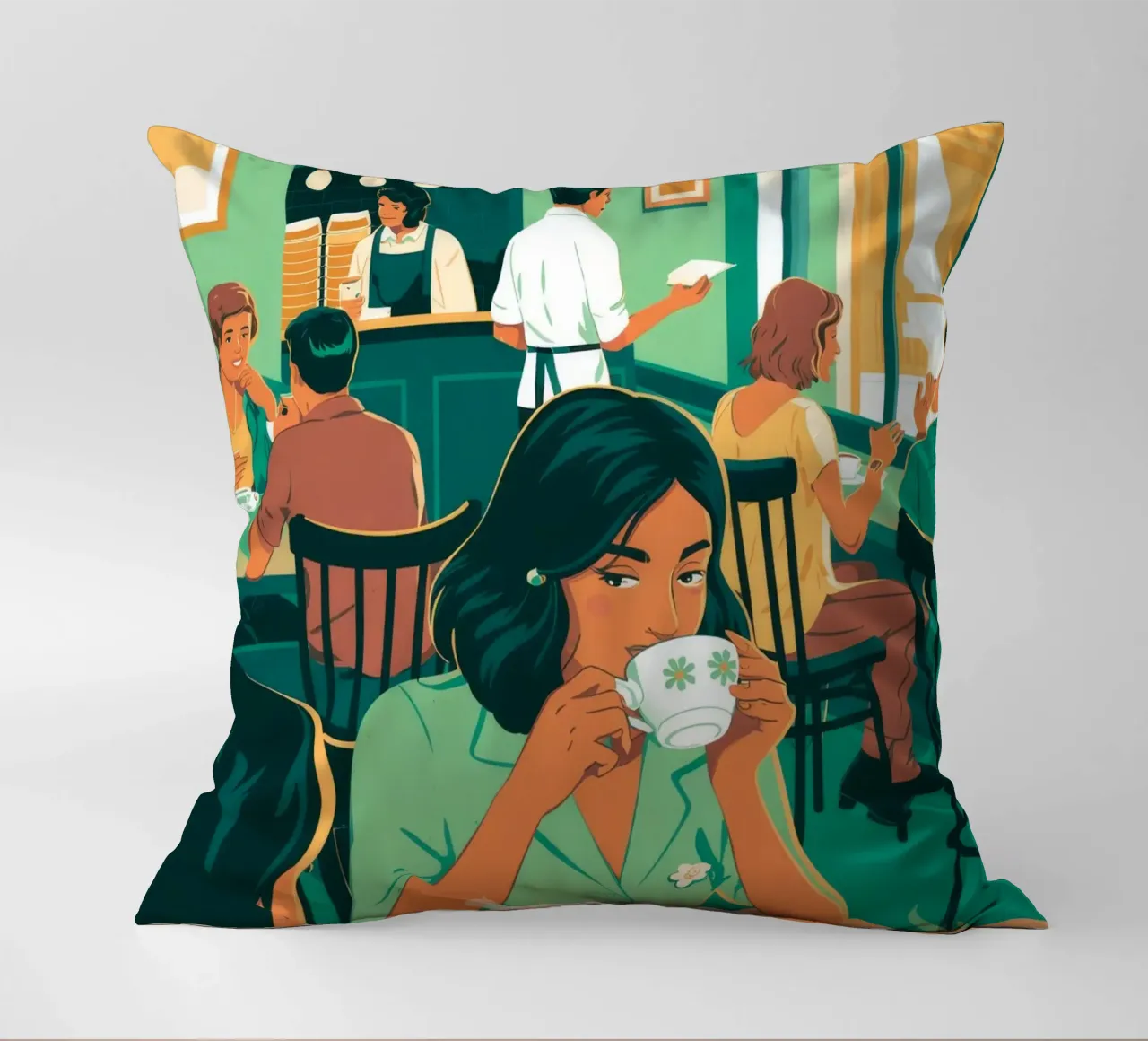 Caffè intellettuale cuscino da Murni Strokes