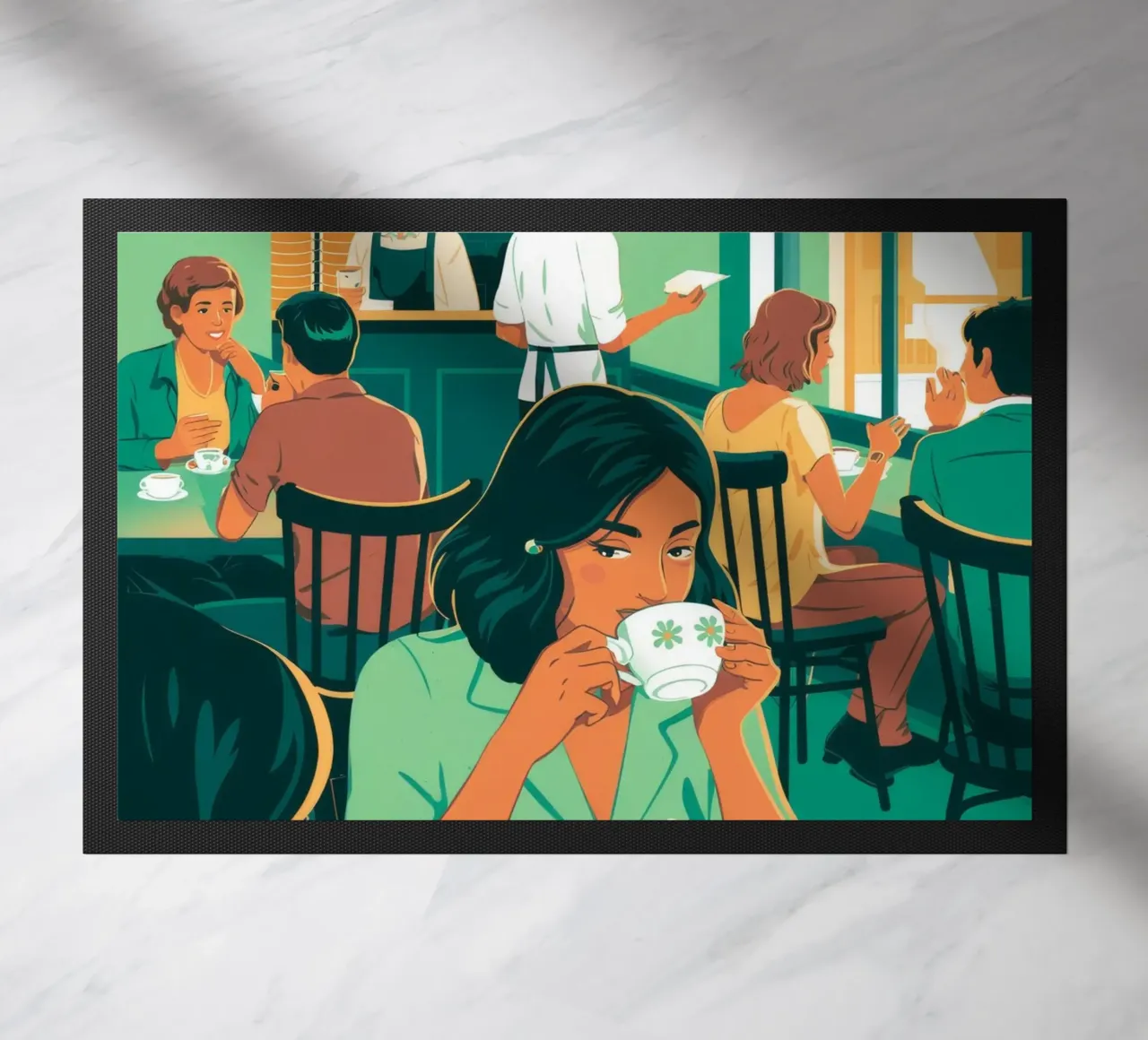 Caffè intellettuale zerbino da Murni Strokes