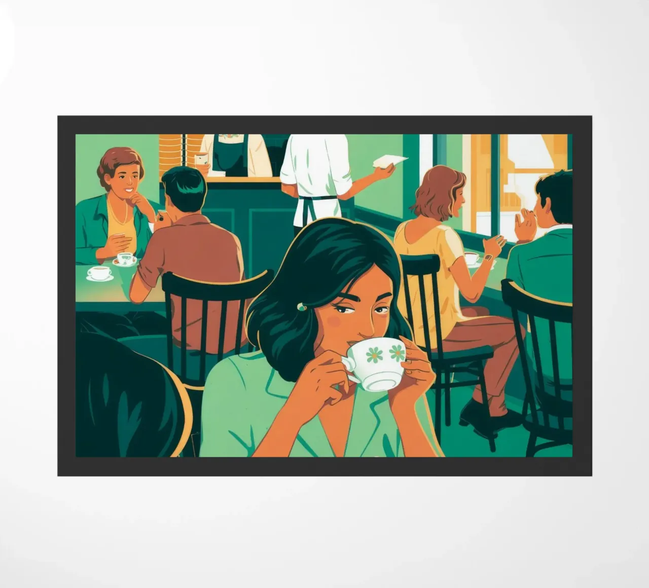 Caffè intellettuale zerbino da Murni Strokes