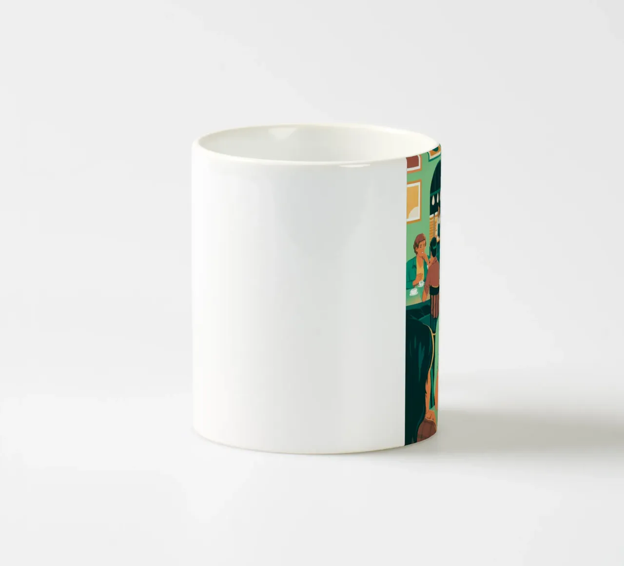 Caffè intellettuale tazza in ceramica da Murni Strokes