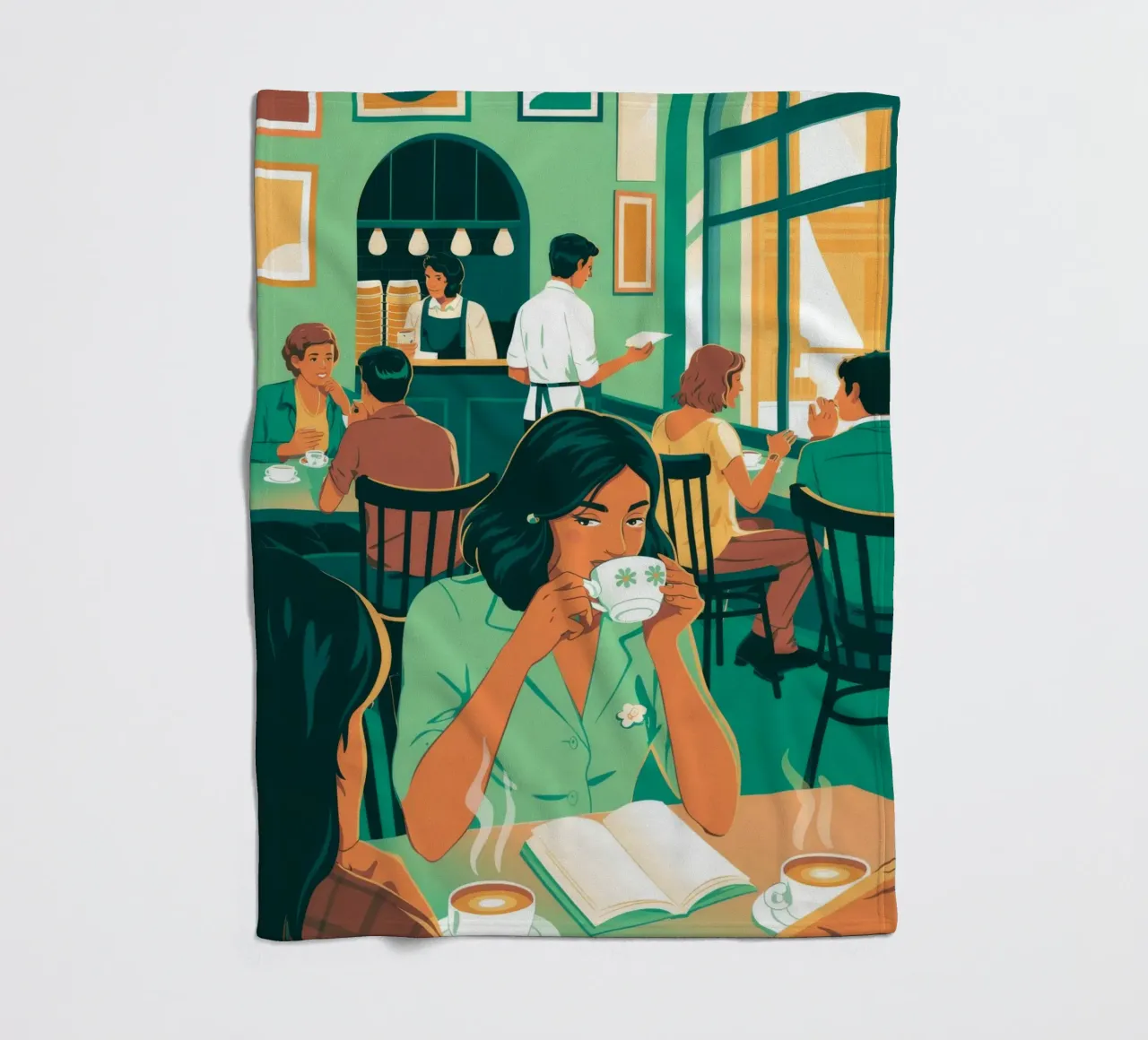 Caffè intellettuale coperta in pile da Murni Strokes