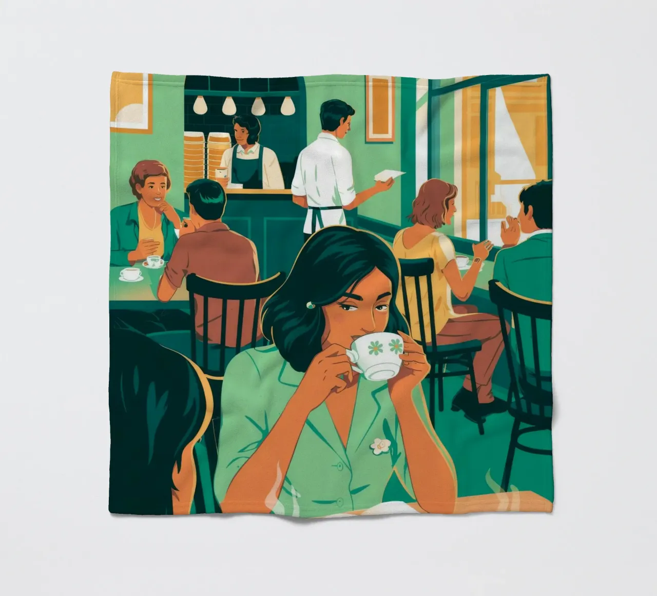 Caffè intellettuale coperta in pile da Murni Strokes